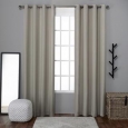 ATI Home Grommet Top Loha Linen Window Curtain Panel Pair