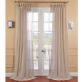 Exclusive Fabrics Tumbleweed Faux Linen Sheer Curtain Panel