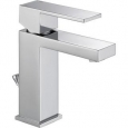 Delta 567LF-HGM-PP Modern 0.5 GPM Single Hole Bathroom Faucet with Single Handle
