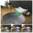Kokols 2-handle LED Waterfall Widespread Vessel Sink Faucet