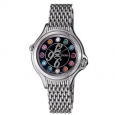 Fendi Women's F105031000T02 'Crazy Carats' Black Crystal Dial Stainless Steel Watch