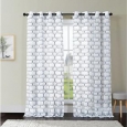 VCNY Khara Embroidered Sheer Curtain Panel with Grommets