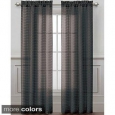 VCNY Drake Grid Sheer Curtain Panel