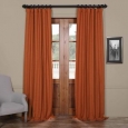 Exclusive Fabrics Persimmon Bellino Blackout Curtain Panel