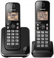 Panasonic Black Dect 6.0 Plus Cordless Phone Set With 2 Handsets Kx-tgc352
