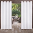 ATI Home Biscayne Indoor/Outdoor Two Tone Textured Grommet Top Window Curtain Panel Pair