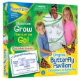 Insect Lore Kids' Butterfly Pavilion Mesh Growing Kit With 10 Caterpillars
