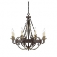 Savoy House Mallory Fossil Stone Metal 8-light Chandelier