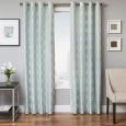 Softline Paxton Geometric Grommet Top Curtain Panel (As Is Item)