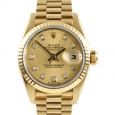 Pre-owned Rolex 18k Gold President Women's Watch