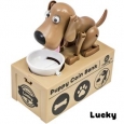 Dog Piggy Bank Robotic Coin Toy Money Box Named Lucky