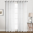 Luxury Collection Extra-wide Grommet Sheer Voile Curtain Panel Pair