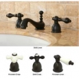 Mini-Widespread Double-Handle Oil-Rubbed-Bronze Bathroom Faucet
