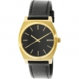 Nixon Men's Time Teller A0452639 Gold Leather Quartz Fashion Watch