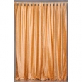 Peach Tab Top Velvet Curtain / Drape / Panel - Piece