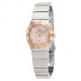 Omega Women's 123.20.27.60.57.002 'Constellation' Pink Mother of Pearl Diamond Dial Two Tone Swiss Q