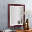 Appalachian Crimson Framed Beveled Wall Mirror