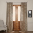 Exclusive Fabrics Grecian Taupe Printed Sheer Curtain 84