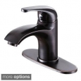 Elite Luxury Short Single-handle Bathroom Faucet and Cover Deck Plate (As Is Item)
