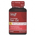 Schiff Double Strength Omega-3 Fish Oil Softgels, 1000 mg, 60/Pack