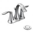 Moen 6410 Double Handle Centerset Bathroom Faucet from the Eva Collection (Valve Included)