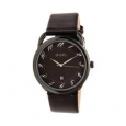 Simplify 4900 Leather Band Watch Black Leather/Black