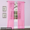Lush Decor Lola Sheer Curtain Panel Pair - 50 x 84