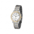 Casio Men's MTP-1128G-7B 'Classic' Two-Tone Stainless Steel Watch - White