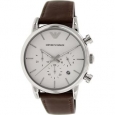 Armani Men's AR1846 Classic Brown Leather Watch
