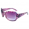 Women's Oversized Wrap Sunglasses - Pink/Tortoise