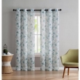 VCNY Home Jasmine Semi-Sheer Printed Curtain Panel Pair