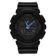 Casio G-Shock Black Rubber and Stainless Steel Men's Analog and Digital Watch