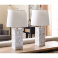 Abbyson Mother of Pearl Square Table Lamp (Set of 2)