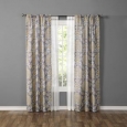 Made4You Damask and Sheer Curtain Panel (Set of 4)