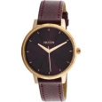 Nixon Women's Kensington Leather A1082479 Gold Japanese Quartz Fashion Watch