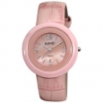 August Steiner Women's Ceramic Case Quartz Pink Strap Watch
