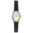 Timex Women's T21912 Cavatina Black Leather Strap Watch