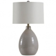 Cool Grey Gourd Table Lamp