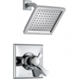 Delta T17251 Dryden 2.5 GPM Single Function Shower Head and Trim Package with Touch Clean Technology