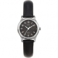 Timex T292919J Women's Elevated Classics Dress Black Leather Strap Watch