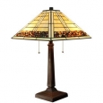 Warehouse of Tiffany 14-inch Stone Pattern 2-light Tiffany-style Table Lamp