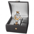 Akribos XXIV Women's Quartz Two-Tone Bracelet Watch + Jewelry Box