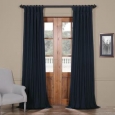 Exclusive Fabrics Solid Cotton True Blackout Curtain Panel (As Is Item)