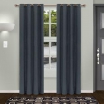 Superior Shimmer Insulated Thermal Blackout Grommet Curtain Panel Pair