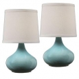 Gabbiano Pale Blue Lamps (Set of 2) (As Is Item)