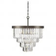 Savoy House Tierney Bronze Metal and Acrylic 6-light Chandelier