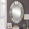 Abney Oval Mirrored Frame Wall Mirror by iNSPIRE Q Bold