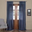 Exclusive Fabrics Faux Linen Sheer Curtain Panel