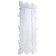 Somette Modern Clear Geometric Squares Mirror