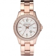 Michael Kors Women's Madison MK5403 White Rose-Gold Quartz Dress Watch